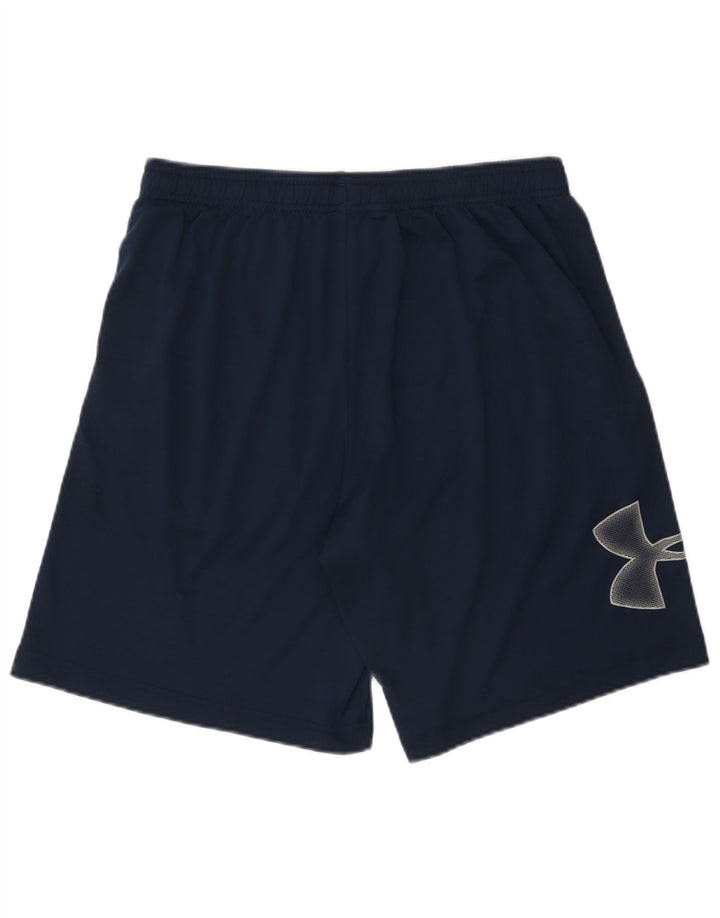 Under Armour Mens Graphic Sport Shorts Grande Poliéster Azul Marinho