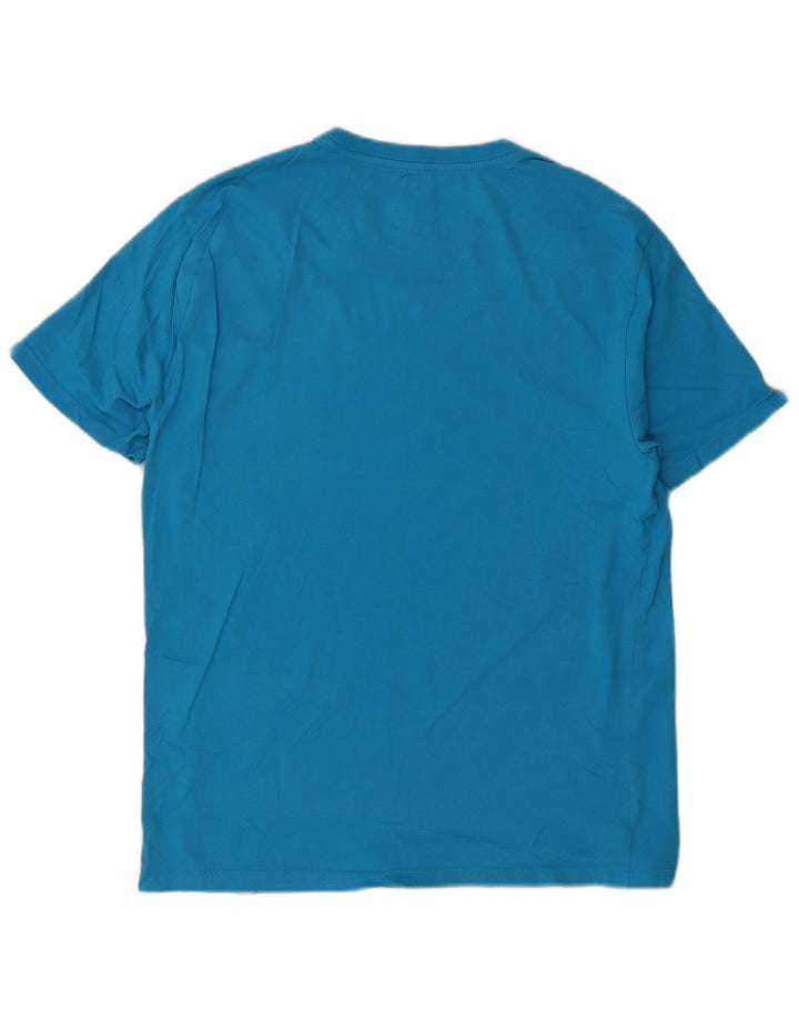Camiseta masculina Hurley com estampa gráfica azul médio algodão
