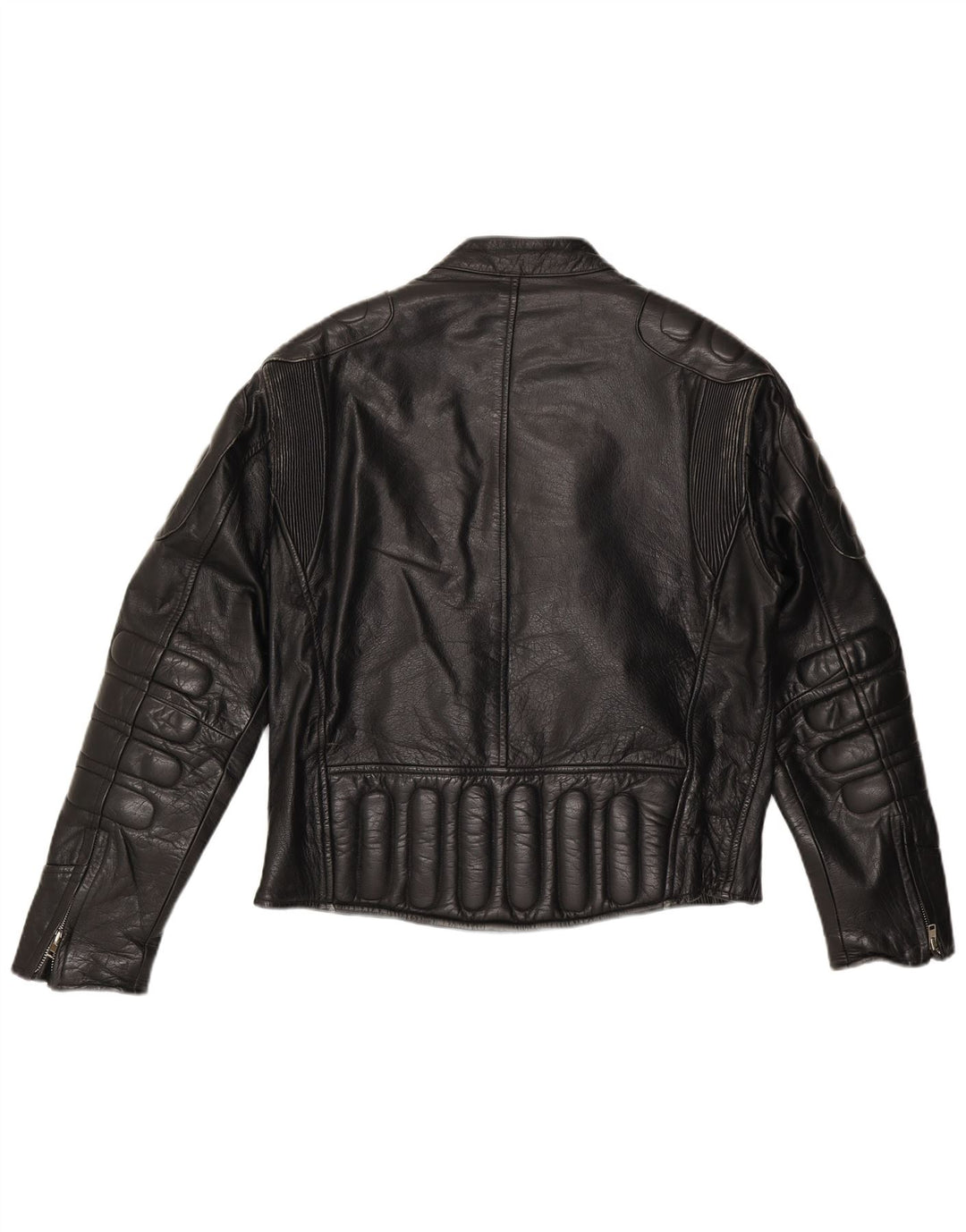 Jaqueta masculina de couro para motociclista Xelement Reino Unido 40 grande couro preto