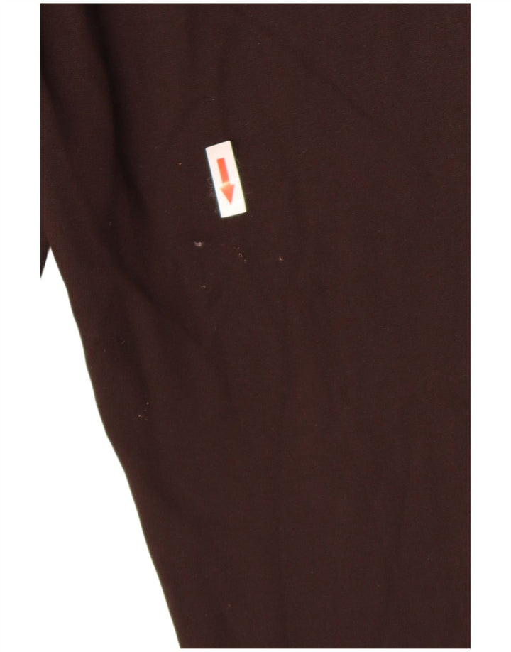 Zara Leggings Mulher UK 16 Grande Viscose Marrom