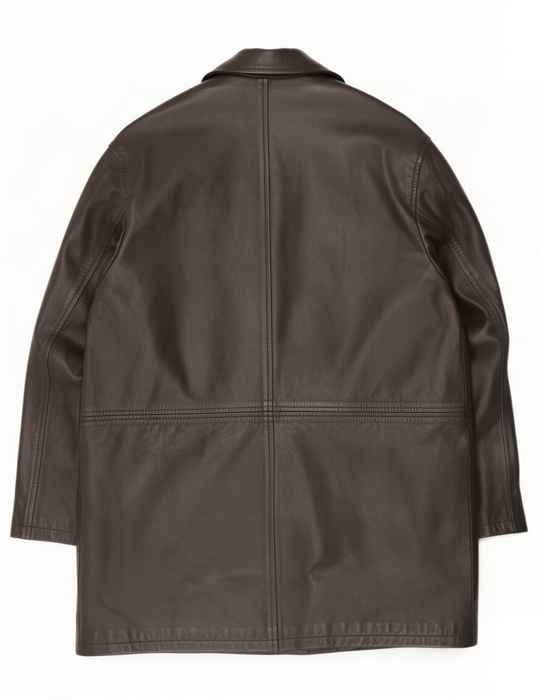 Casaco de couro masculino Zara Reino Unido 42 XL preto