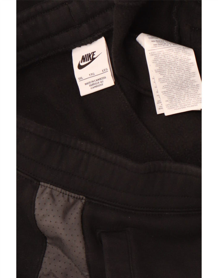 Calça de treino masculina NIKE Joggers 2XL preto colorblock algodão