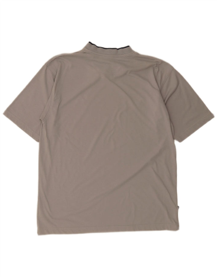 Le Coq Sportif Camiseta masculina grande poliéster cinza