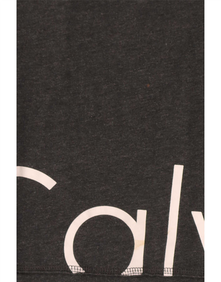 Calvin Klein Camiseta Feminina Performance Graphic Top UK 14 Cinza Médio