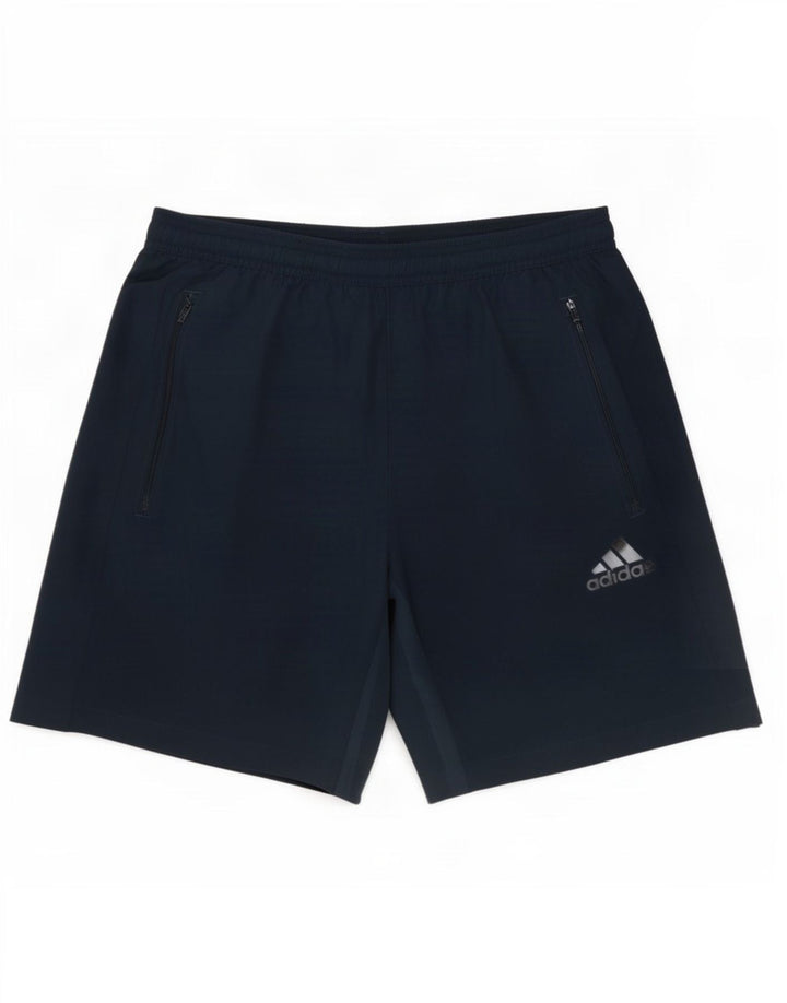 Adidas Mens Aeroready Sport Shorts Médio Azul Marinho Poliéster