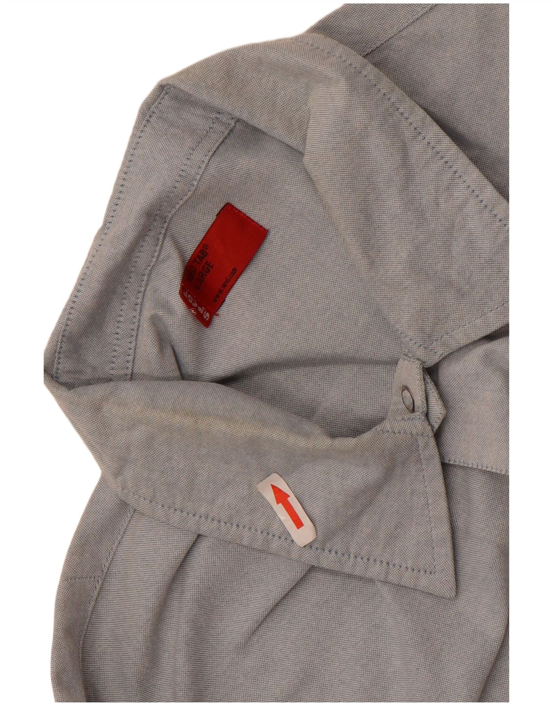 Camisa masculina de manga curta Levi's grande azul algodão