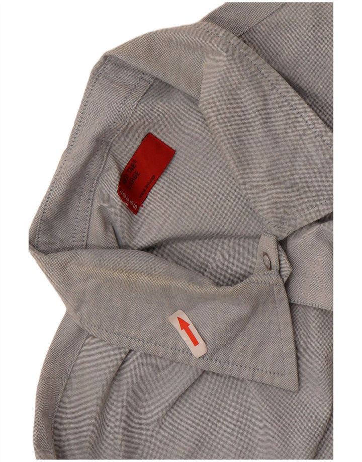 Camisa masculina de manga curta Levi's grande azul algodão