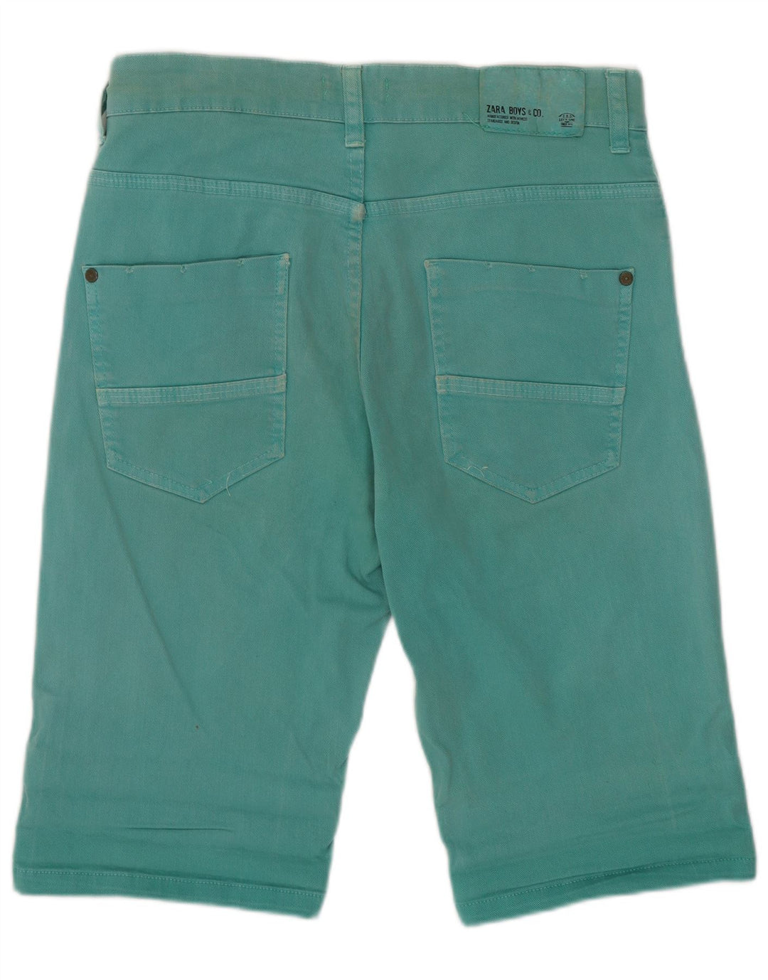 Zara Meninos Shorts Casual 13-14 Anos W28 Verde