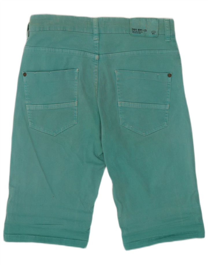 Zara Meninos Shorts Casual 13-14 Anos W28 Verde