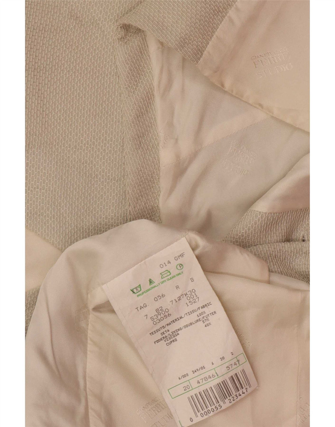 Colete masculino vintage IT 56 2XL seda cinza