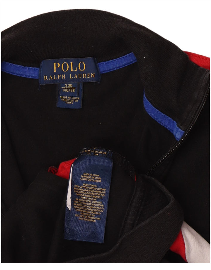 Polo Ralph Lauren Meninos Jaqueta Top 7-8 Anos Pequeno Preto
