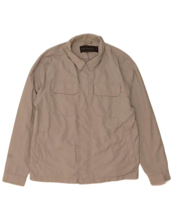 Jaqueta utilitária masculina French Connection UK 40 grande poliamida bege