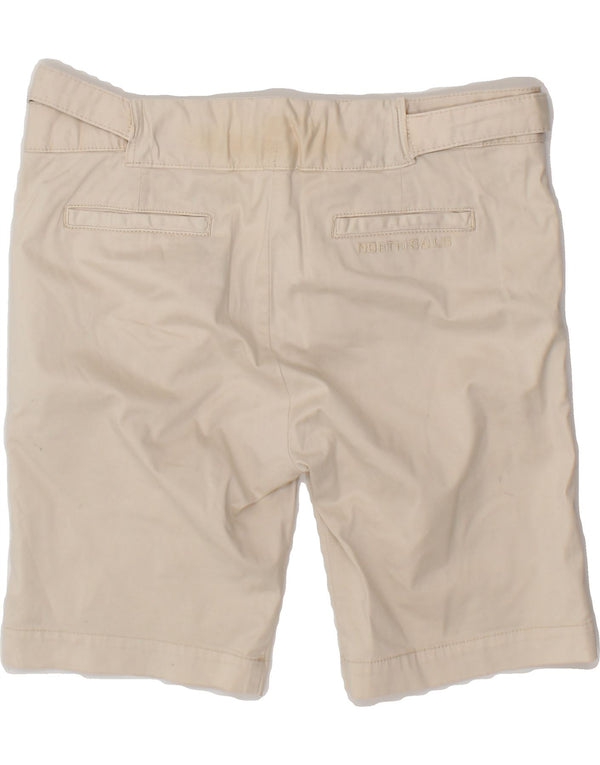 Shorts Chino feminino NORTH SAILS IT 42 médio W32 algodão bege