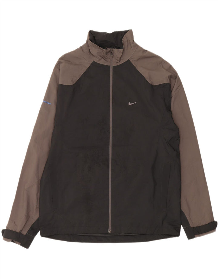 Jaqueta Nike Masculina Graphic Rain UK 39/41 Médio Preto Colorblock Poliéster