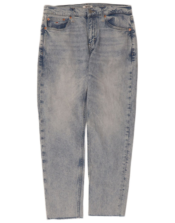 Jeans retos femininos TOMMY HILFIGER W28 L26 algodão azul
