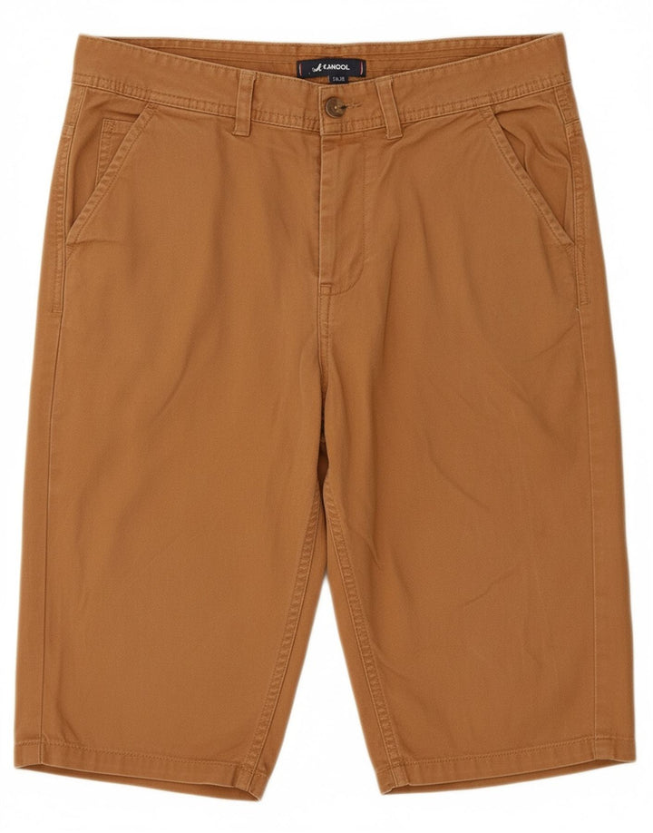 KANGOL Mens Chino Shorts Médio W34 Algodão Marrom