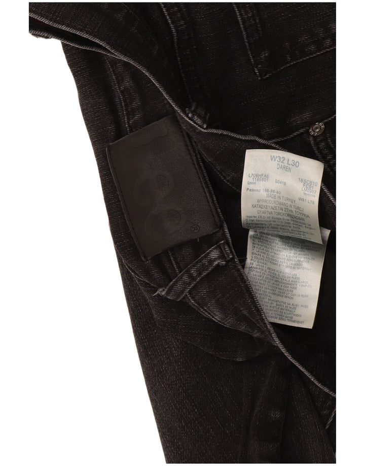Lee Mens Daren Regular Straight Jeans W32 L30 Algodão Preto