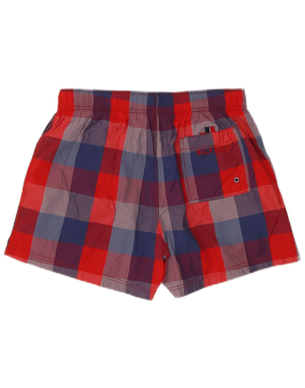 Shorts de natação masculino TOMMY HILFIGER médio xadrez multicolorido