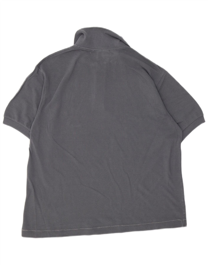 Camisa polo masculina Lacoste tamanho 6 XL cinza