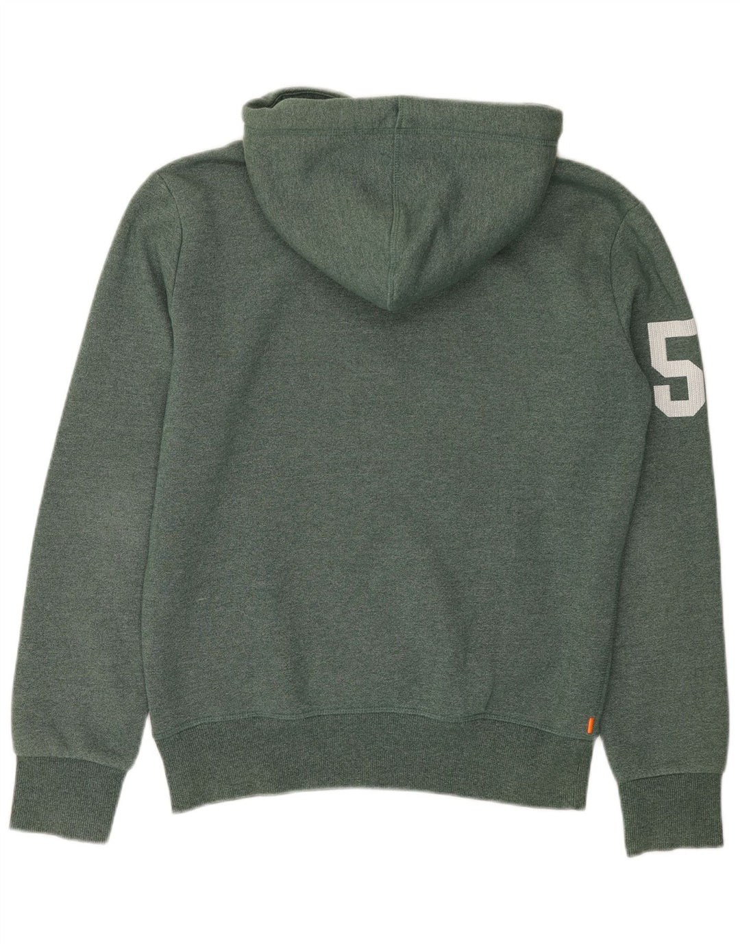 SUPERDRY moletom com capuz masculino gráfico médio algodão manchado verde