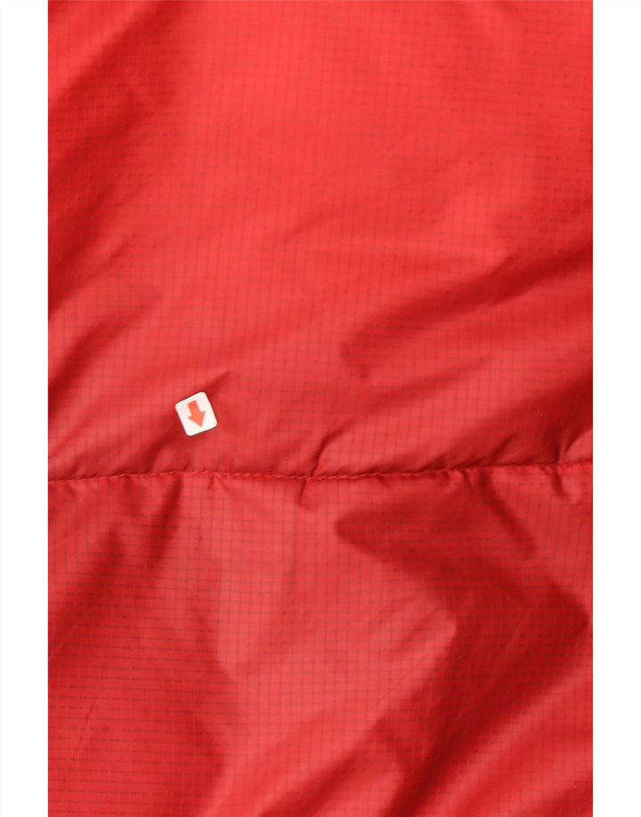 Jaqueta masculina Dickies acolchoada com capuz UK 38 Medium Red Colourblock Nylon