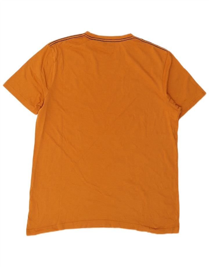 Camiseta masculina gráfica Mountain Warehouse grande algodão laranja