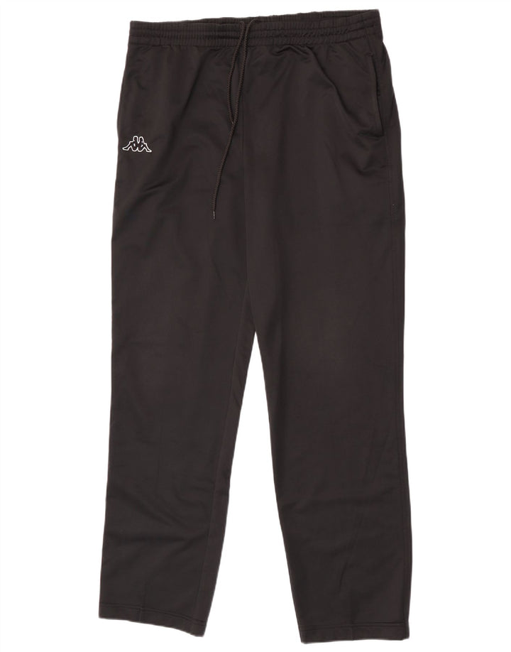 Calça de treino masculina Kappa poliéster preto médio
