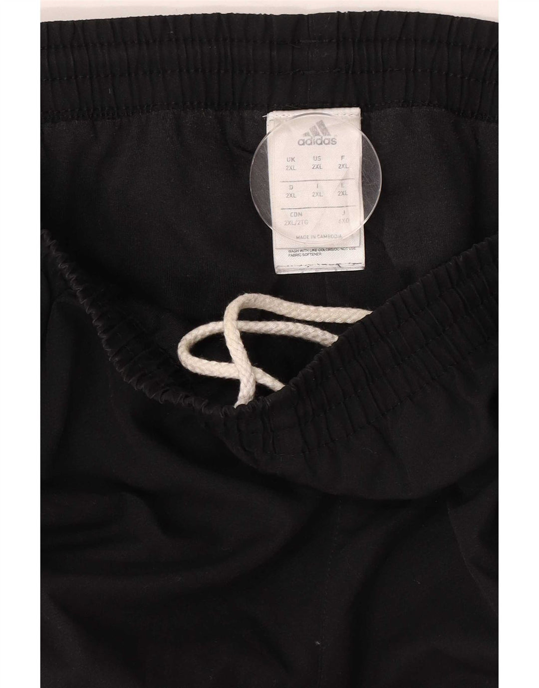 Calça de treino masculina Adidas Joggers 2XL poliéster preto