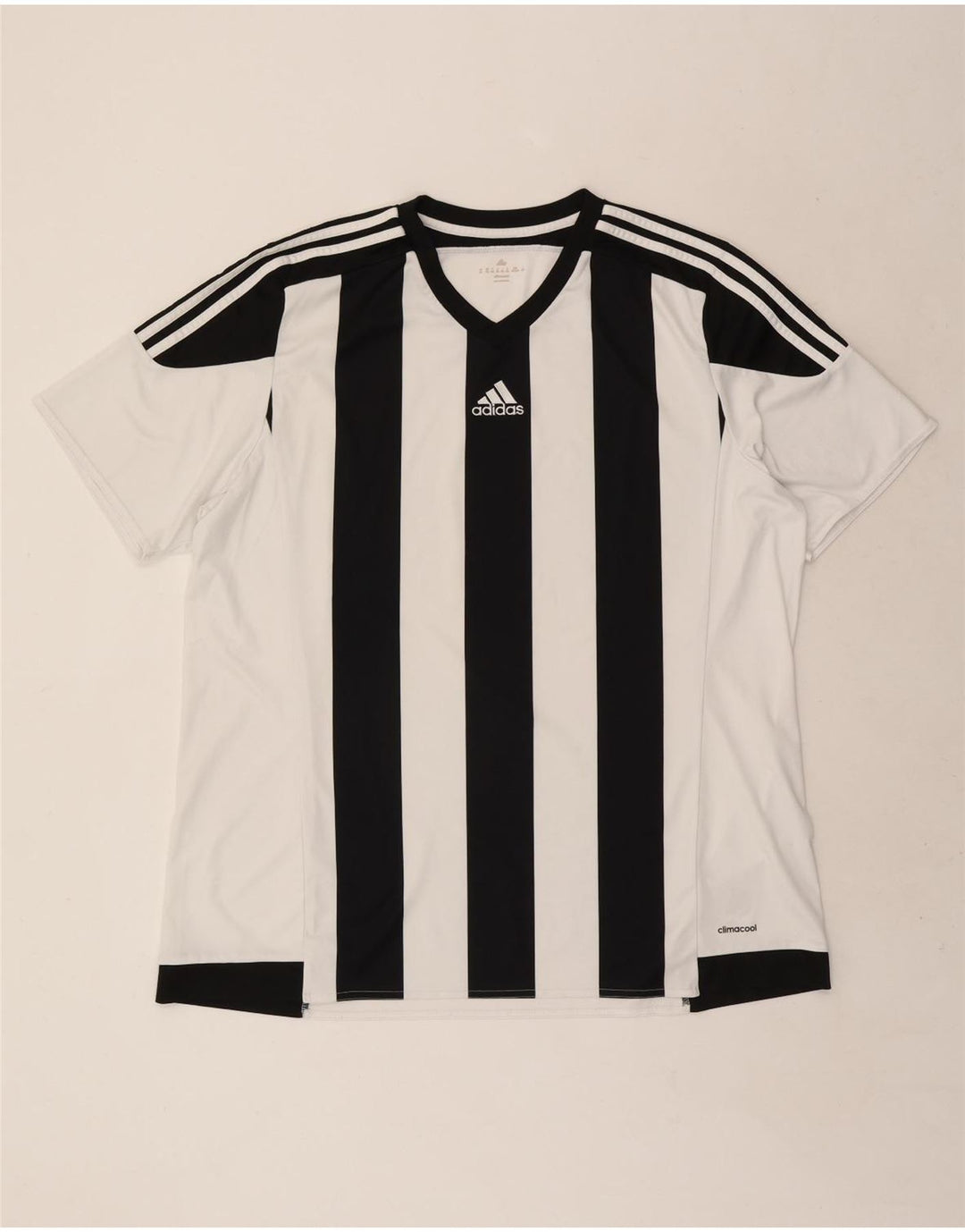Adidas Mens Climacool Camiseta Top 2XL Branco Colourblock Poliéster