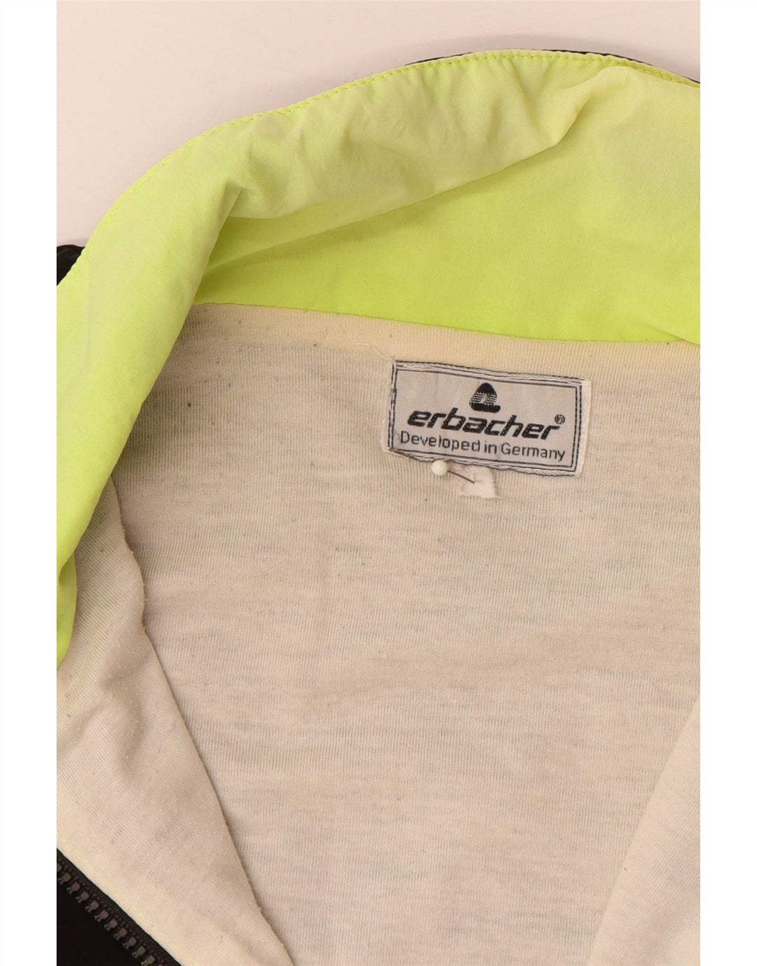 Jaqueta de chuva masculina ERBACHER UK 40 grande bloco colorido preto poliamida