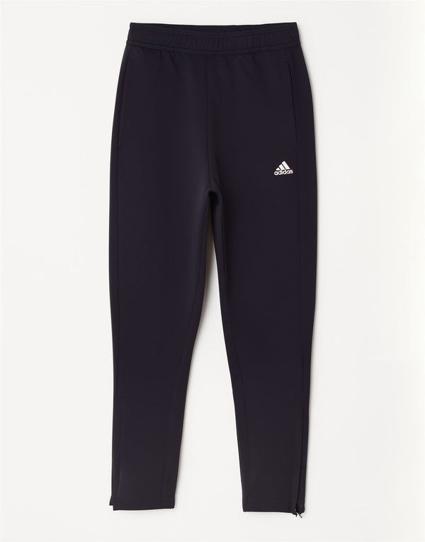 Calças de treino Adidas Boys Aeroready 11-12 anos azul marinho poliéster