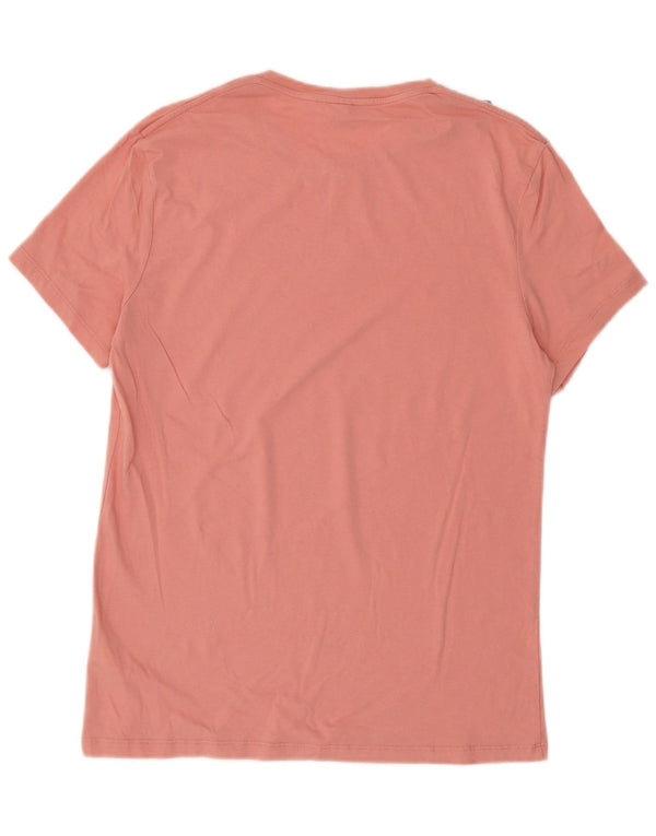 Camiseta masculina Jack Wills top pequeno algodão rosa