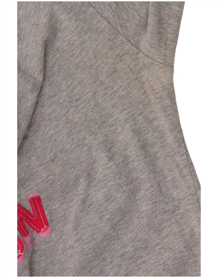 Top feminino Champion Heritage Fit gráfico manga 3/4 Reino Unido 14 cinza médio