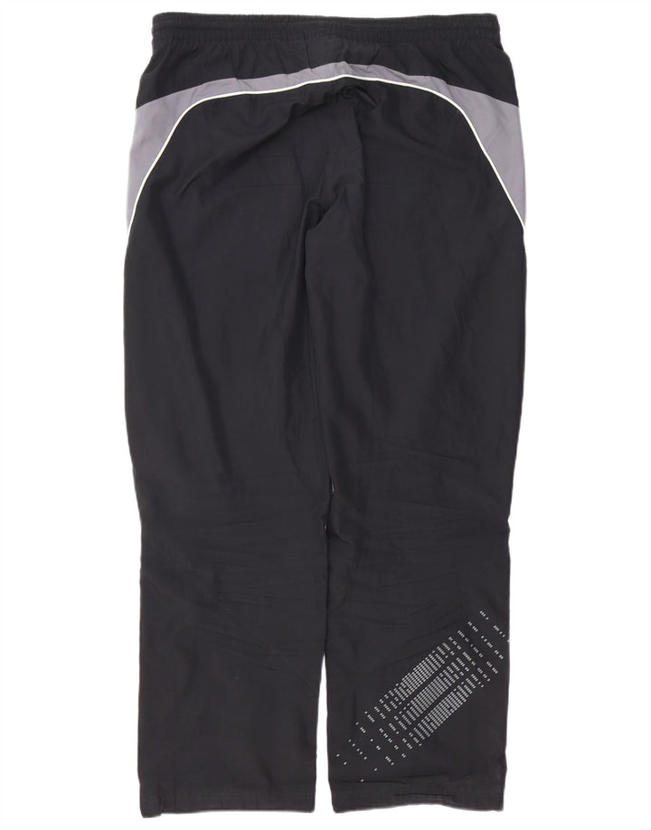 Calça de treino masculina ADIDAS grande poliéster colorblock preto