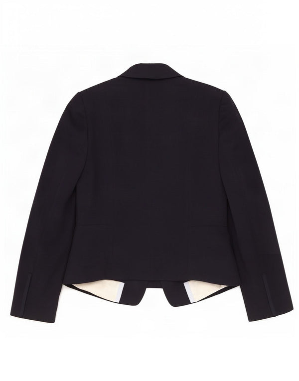 Jaqueta blazer feminina Marks & Spencer com 1 botão Reino Unido 12 médio azul marinho