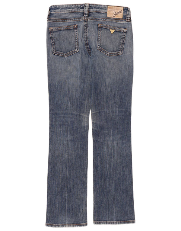 Calça jeans reta feminina GUESS W29 L30 azul algodão