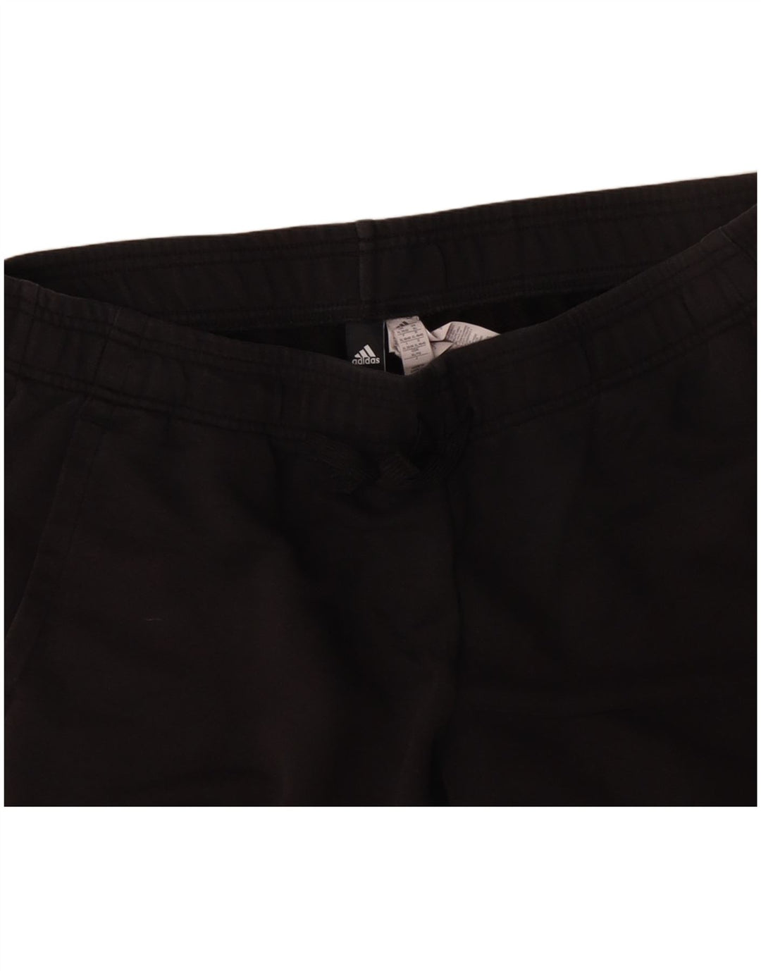 ADIDAS Womens Graphic Tracksuit Calças Joggers UK 20/22 XL Algodão Preto