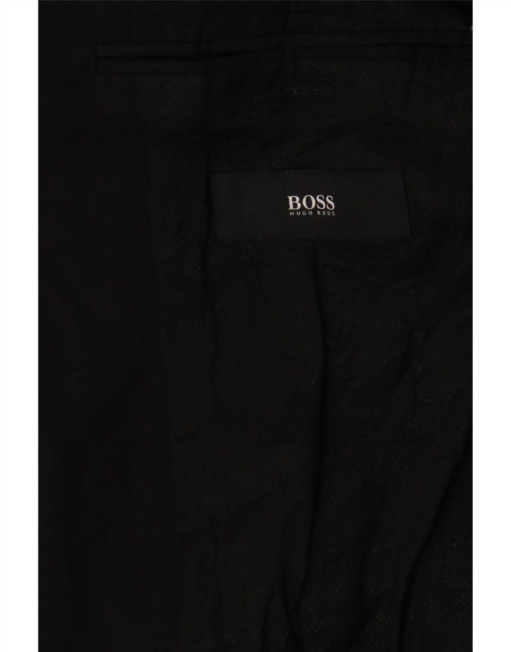 Jaqueta Blazer Masculina Hugo Boss com 2 Botões Reino Unido 38 Médio Preto