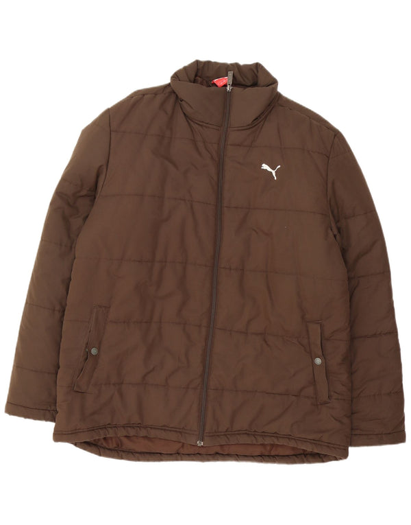 Jaqueta Puma Masculina Acolchoada UK 40 Grande Marrom