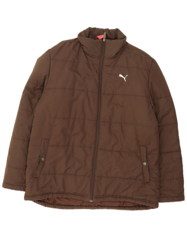 Jaqueta Puma Masculina Acolchoada UK 40 Grande Marrom