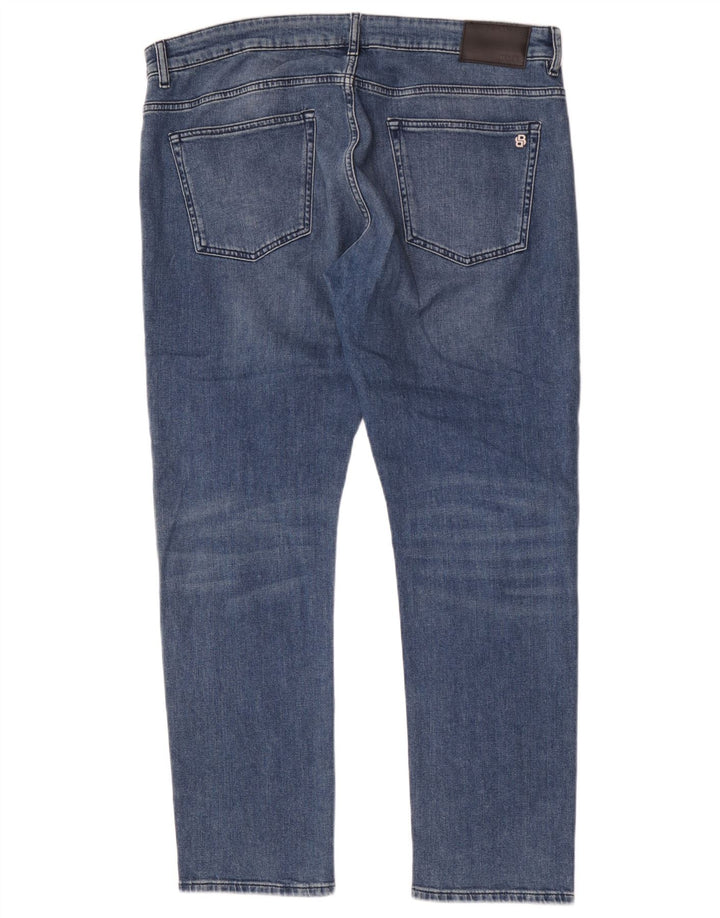 Hugo Boss Masculino Delaware Slim Jeans W38 L32 Azul Algodão