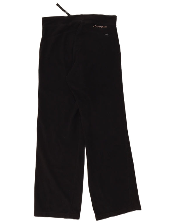 Calça de treino de lã feminina Berghaus UK 8 poliéster preto pequeno