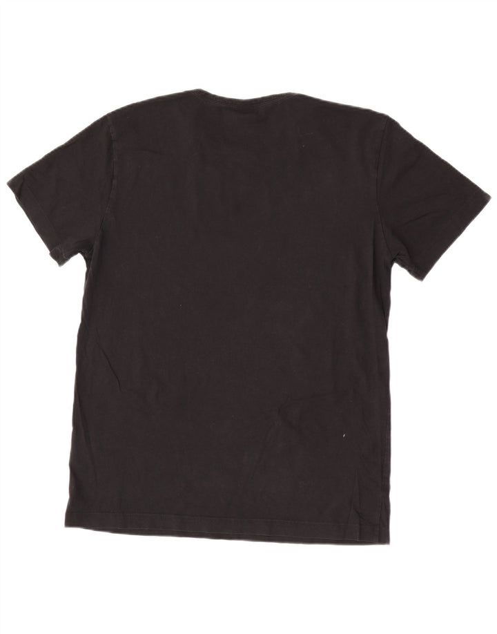 Camiseta masculina Hugo Boss grande algodão preto