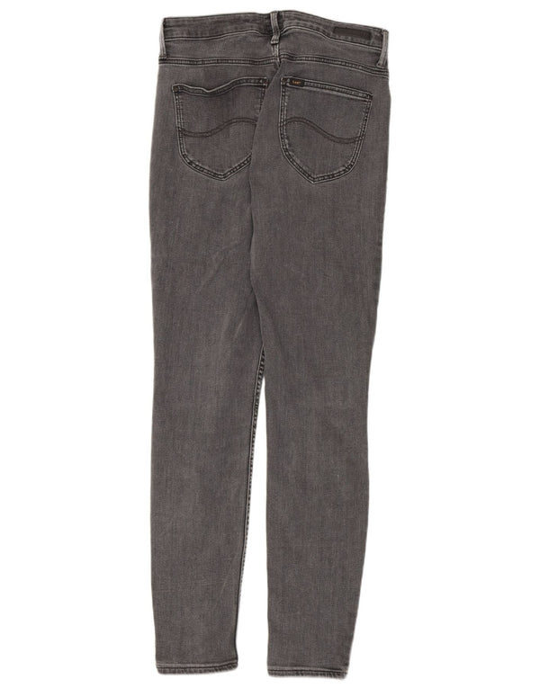 Lee Womens Scarlett High Skinny Jeans W31 L31 Algodão Cinza