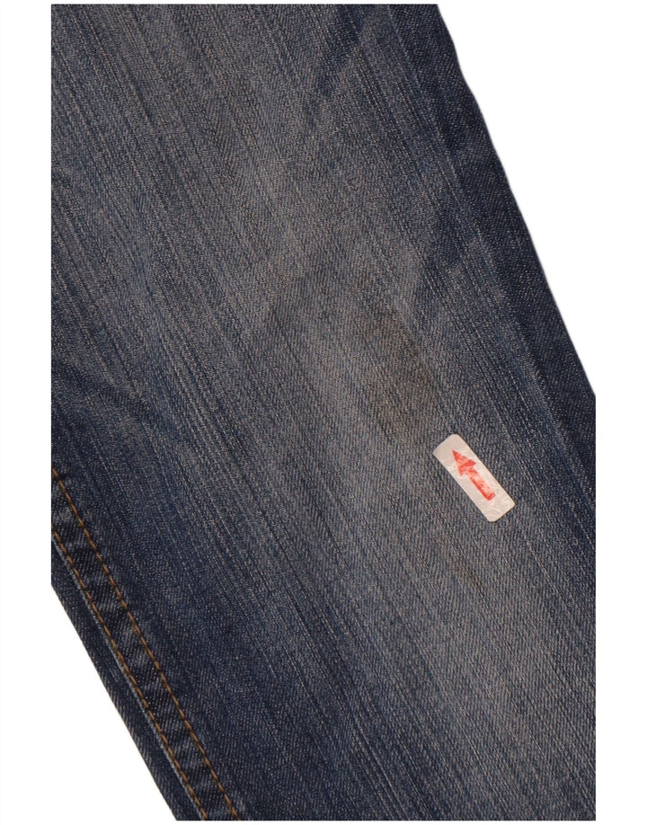 Gas Mens Straight Jeans W31 L28 Azul Marinho Algodão