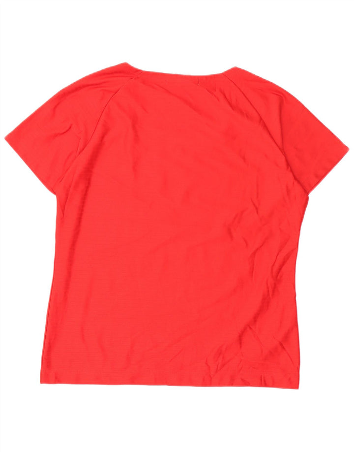 Camiseta feminina Nike US 12/14 grande poliéster vermelho