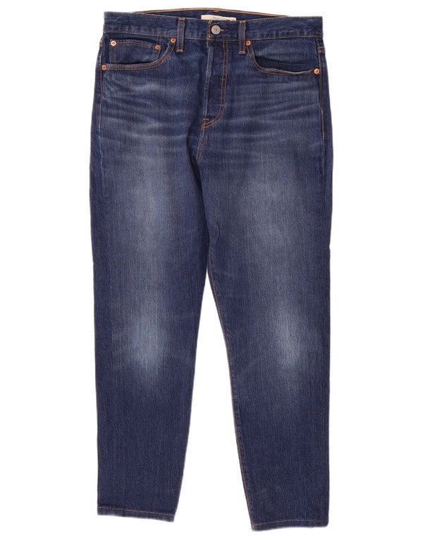 Calça jeans feminina Levi's Wedgie cortada W30 L26 algodão azul