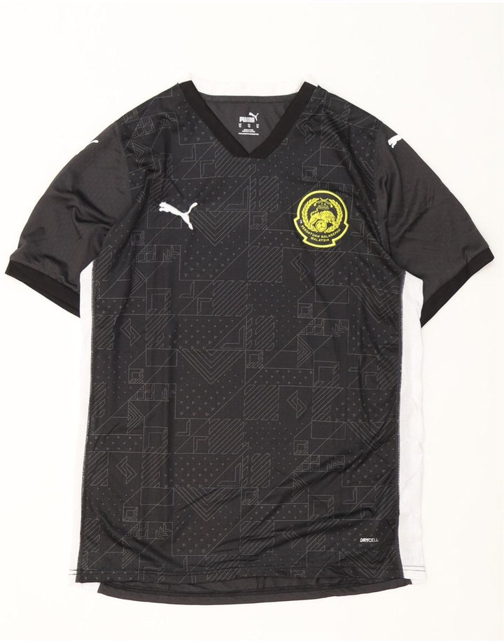 Puma Camiseta Masculina Graphic Top XL Poliéster Geométrico Preto