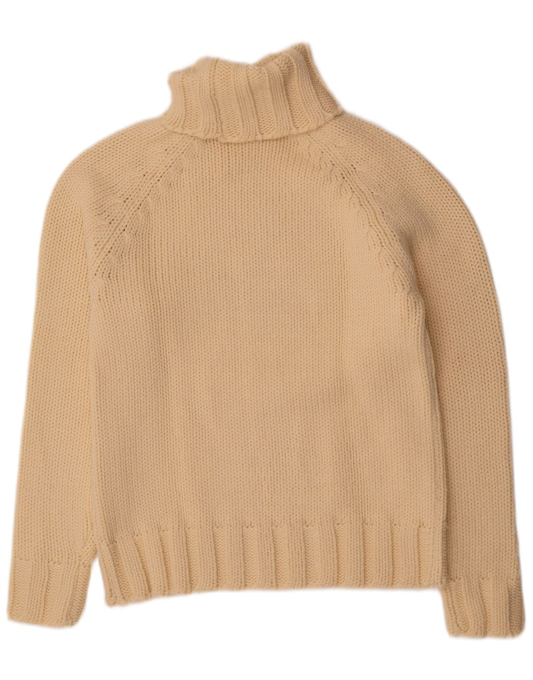 Suéter feminino Scotch & Soda com gola redonda e gráfico Reino Unido 14 médio bege