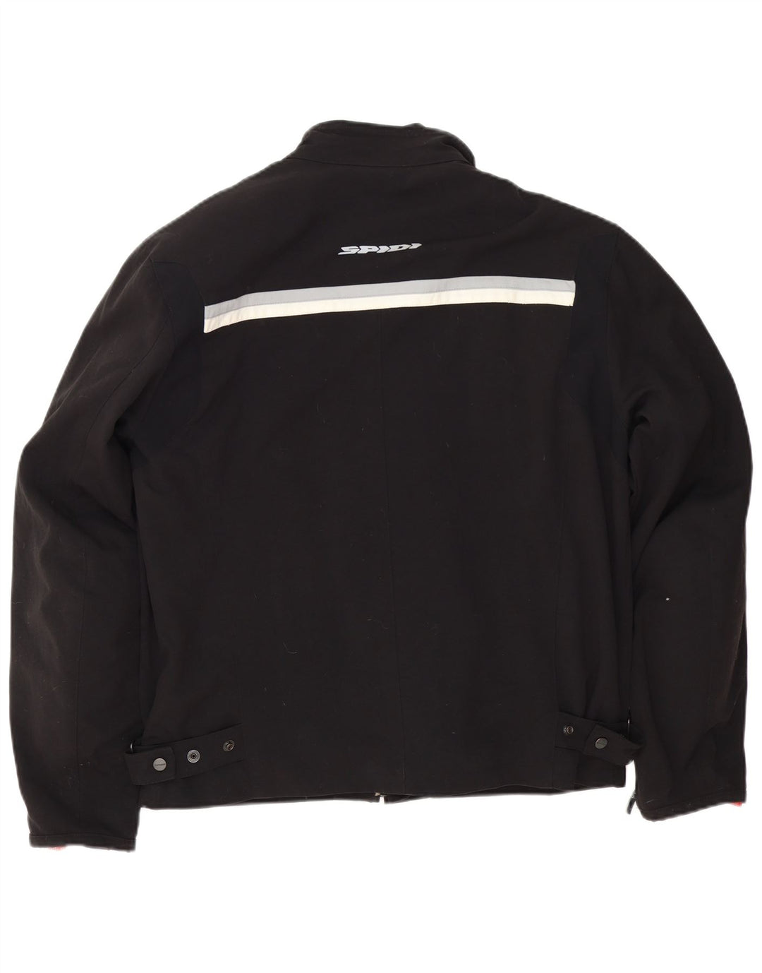 Jaqueta masculina Spidi Racer UK 40 grande poliamida colorblock preta